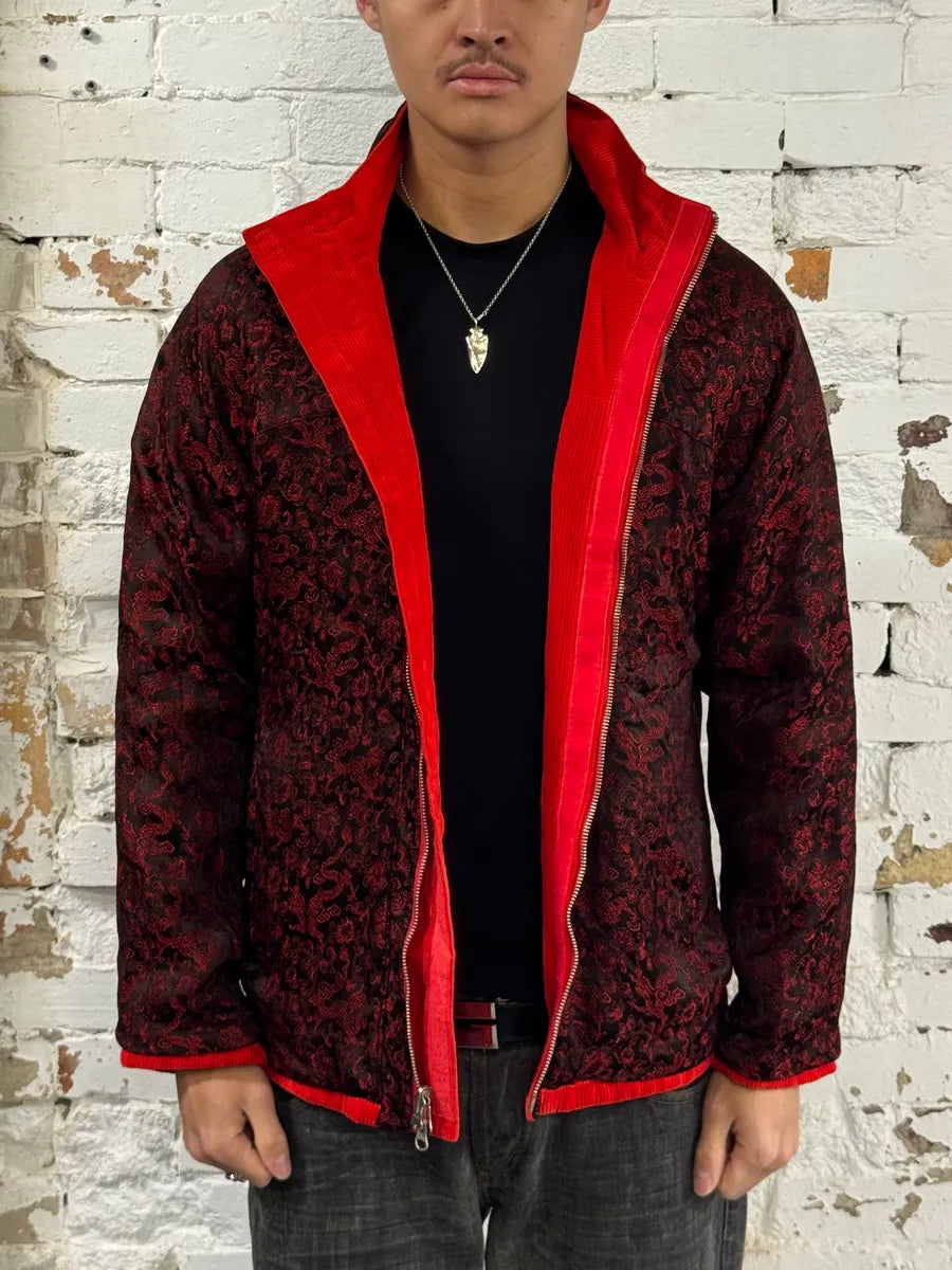 Yohji Yamamoto Pour Homme Red Dragon Reversible Velvet Corduroy Jacket hamGIPi 1