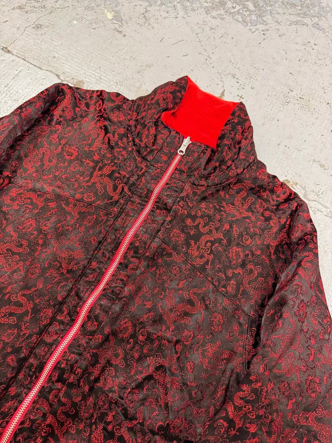 Yohji Yamamoto Pour Homme Red Dragon Reversible Velvet Corduroy Jacket hamGIPi 6