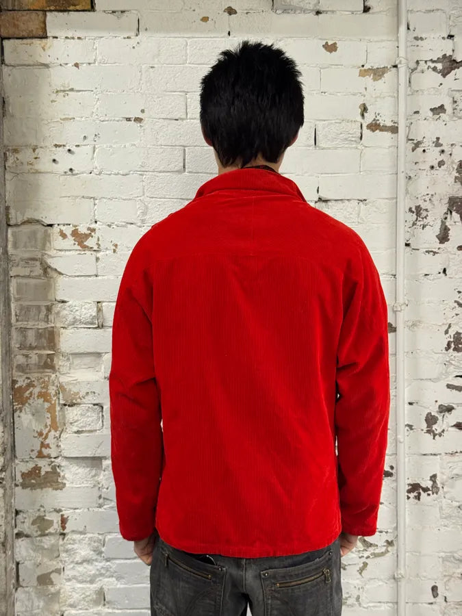 Yohji Yamamoto Pour Homme Red Dragon Reversible Velvet Corduroy Jacket hamGIPi 7
