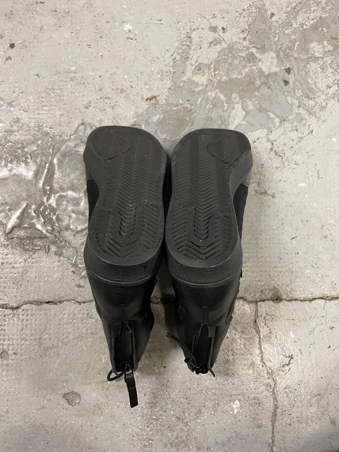 Yohji Yamamoto Y3 Adidas Black Leather Superstar Boots (40eu/us7) 7
