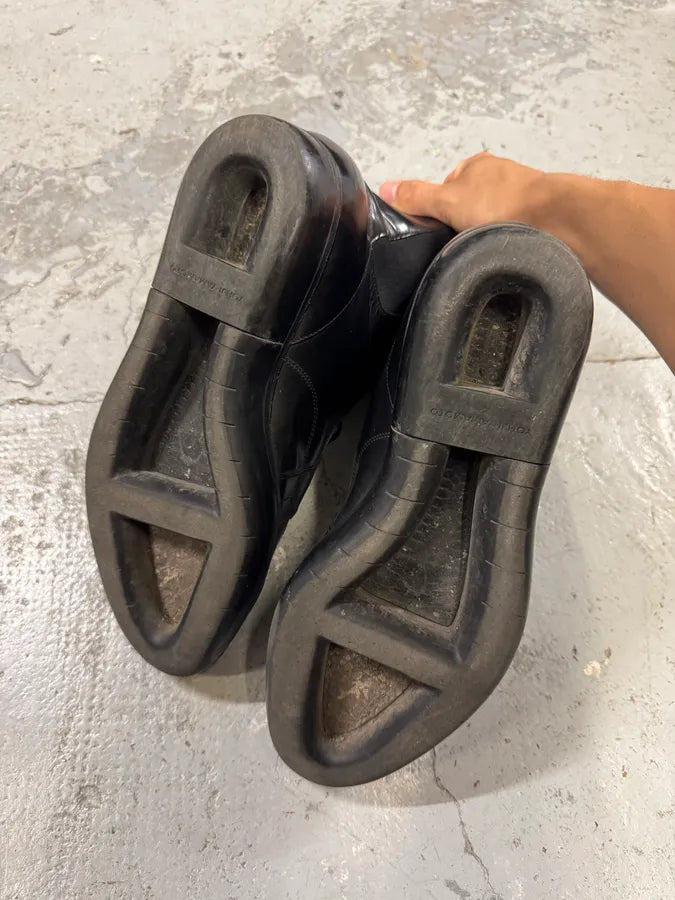 Yohji Yamamoto Y3 Black Leather Boots (44eu/us10) BtfKFHs 3