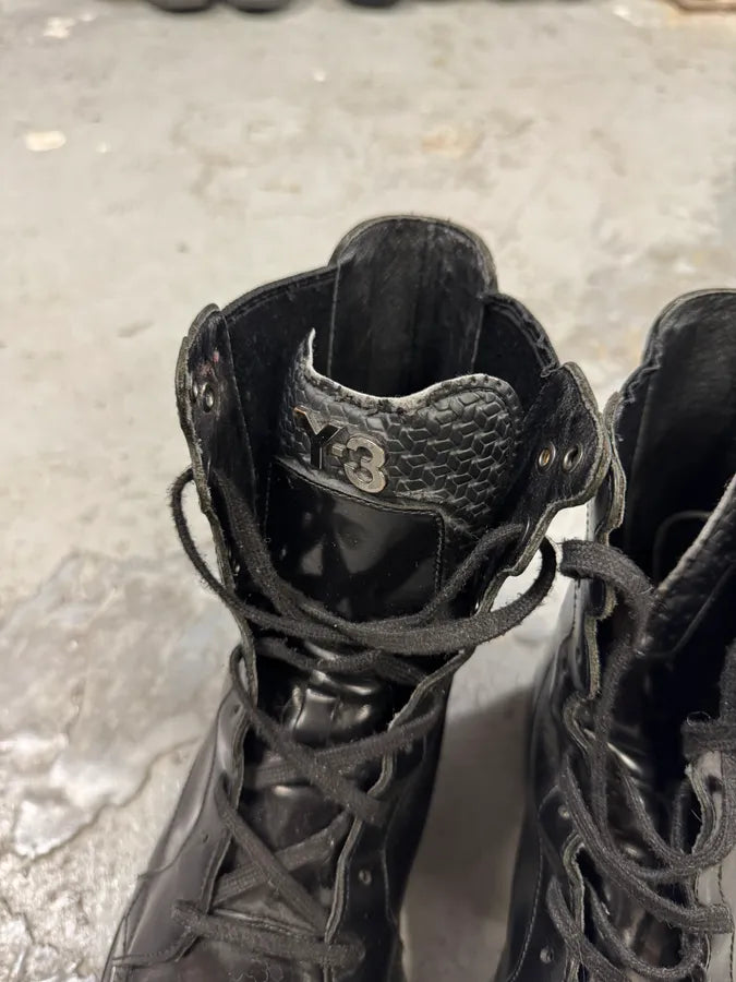 Yohji Yamamoto Y3 Black Leather Boots BtfKFHs 4