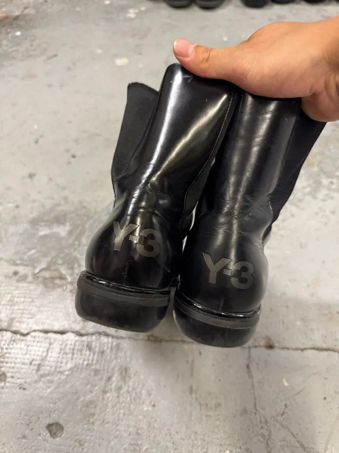 Yohji Yamamoto Y3 Black Leather Boots (44eu/us10) BtfKFHs 6