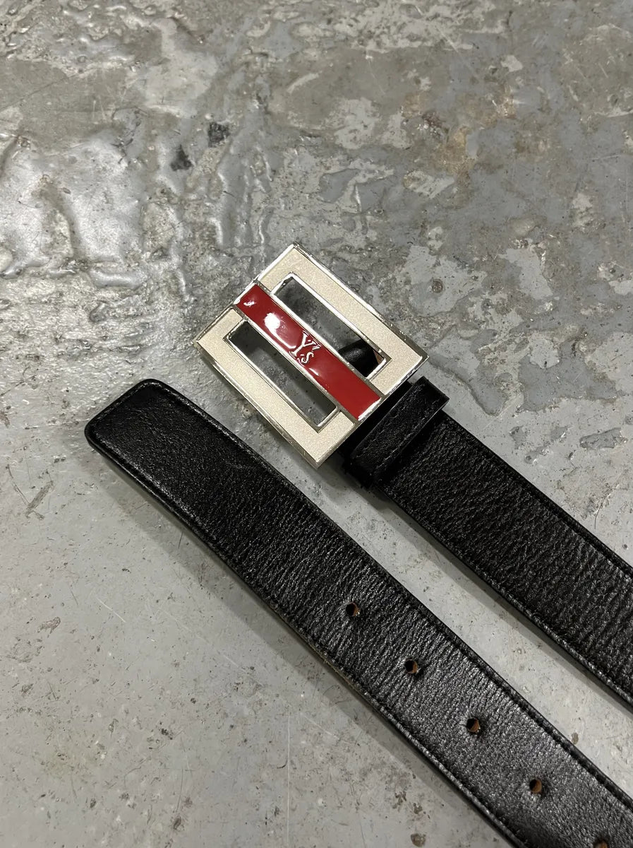 Yohji Yamamoto Ys Black Leather Belt (OS) 2