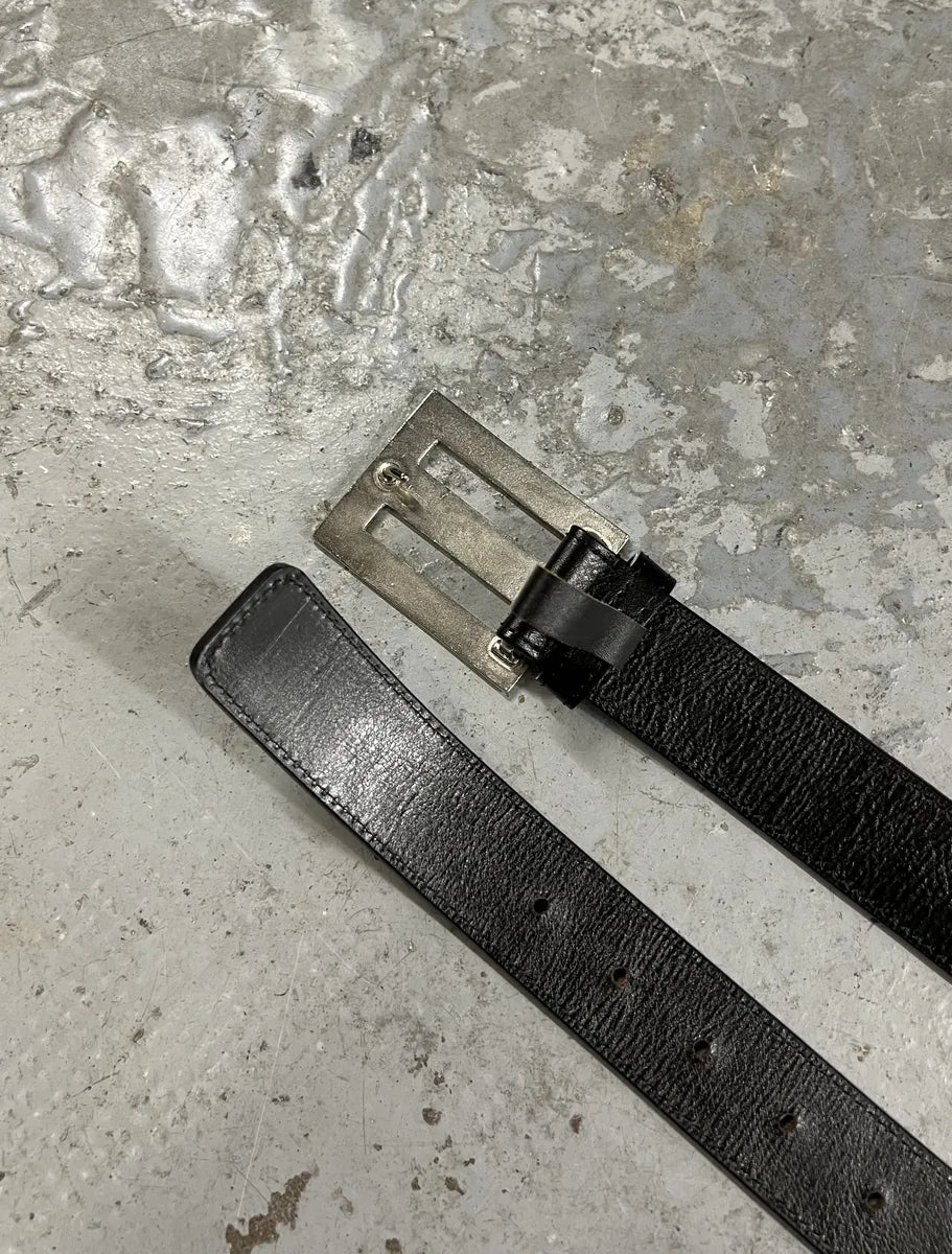 Yohji Yamamoto Ys Black Leather Belt (OS) 3