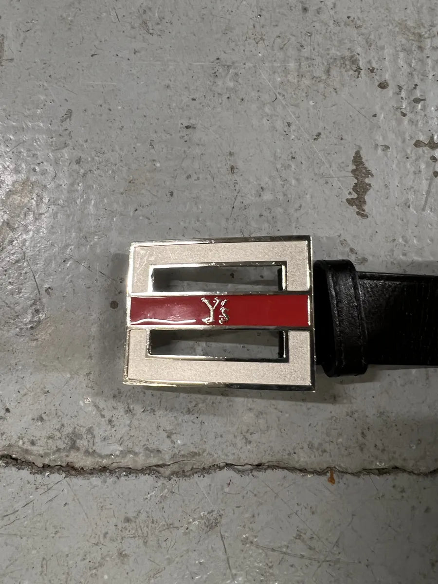 Yohji Yamamoto Ys Black Leather Belt (OS) 4