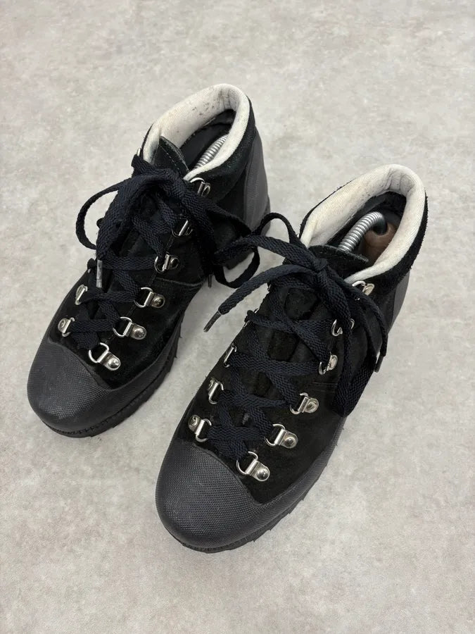 Yohji Yamamoto Y’s Black Suede Hiking Boots dFTNUVE 2
