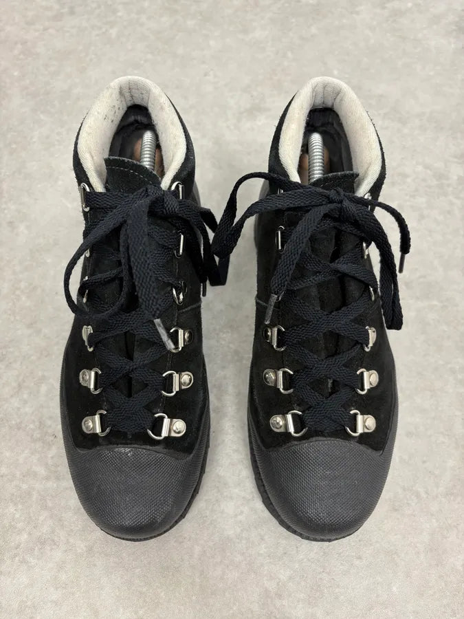 Yohji Yamamoto Y’s Black Suede Hiking Boots dFTNUVE 1