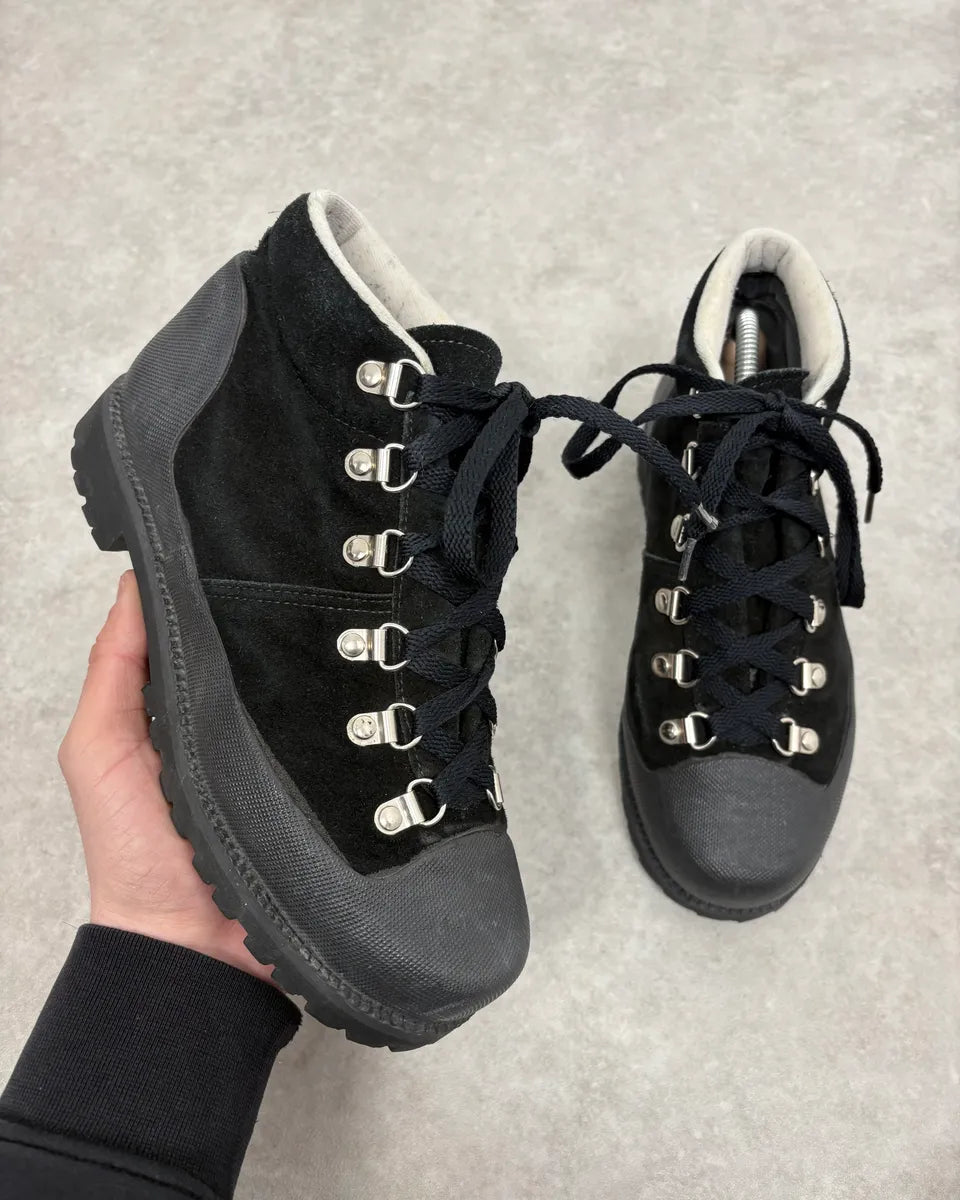 Yohji Yamamoto Y’s Black Suede Hiking Boots dFTNUVE 0