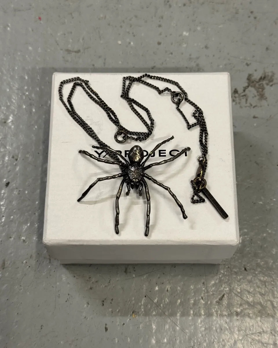 Y/Project 3D Black Spider Pendant Necklace HNRuUIZ 0