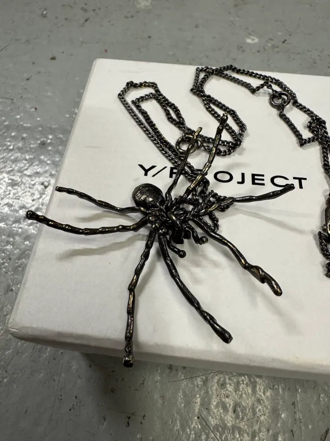 Y/Project 3D Black Spider Pendant Necklace HNRuUIZ 2