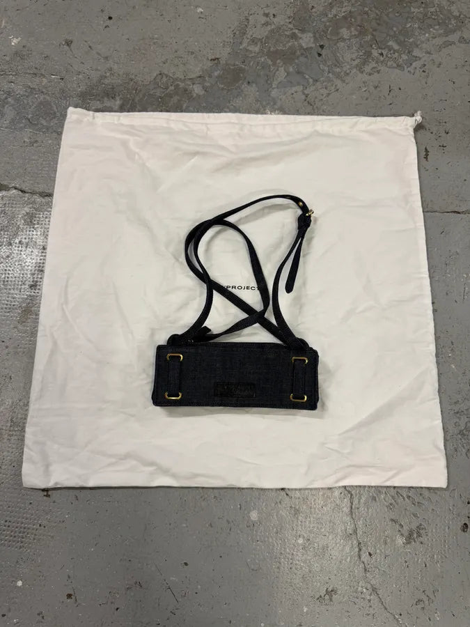 Y/Project Accordion Navy Blue Denim Bag LLgFDWP 3