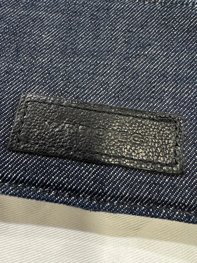 Y/Project Accordion Navy Blue Denim Bag LLgFDWP 5