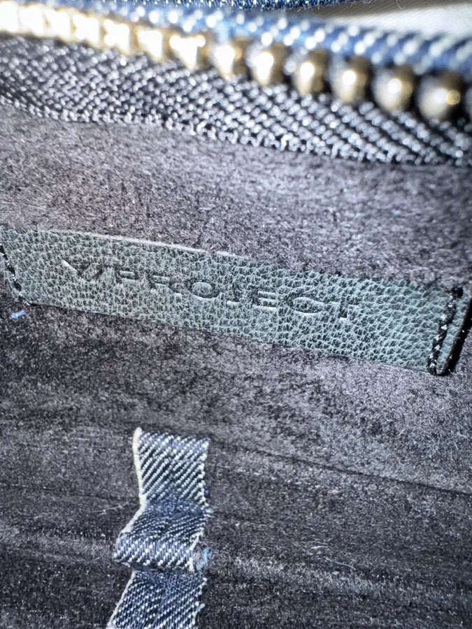 Y/Project Accordion Navy Blue Denim Bag LLgFDWP 6