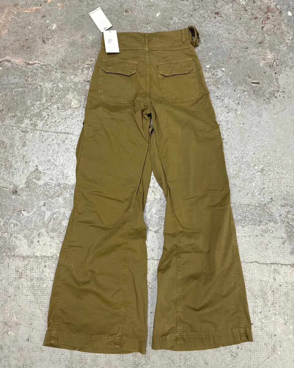 Y/Project Avant-Garde Beige Carpenter Flared Pants (XS/S) 4