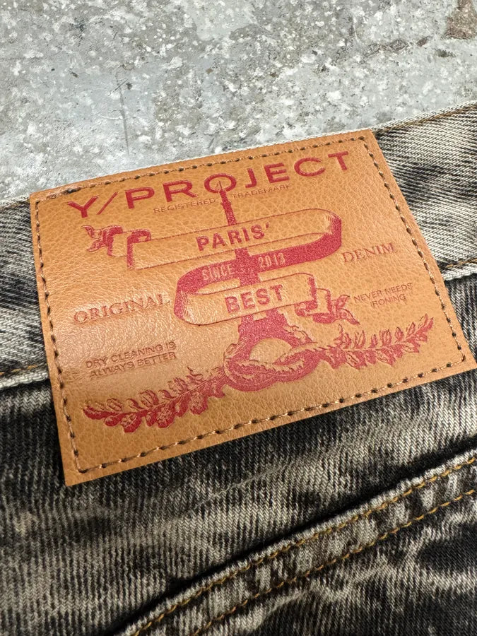 Y/Project Black Bleached Cowboy Jeans (S/M) rVFYYUK 10