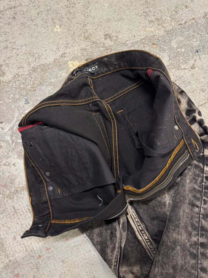 Y/Project Black Bleached Cowboy Jeans (S/M) rVFYYUK 13