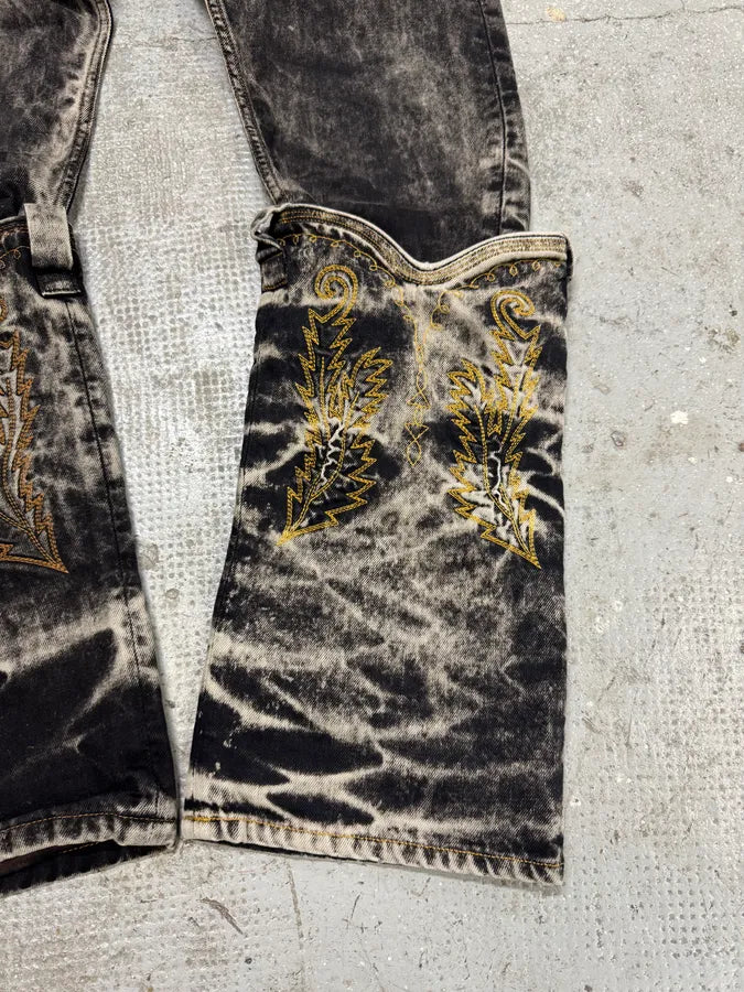 Y/Project Black Bleached Cowboy Jeans (S/M) rVFYYUK 5