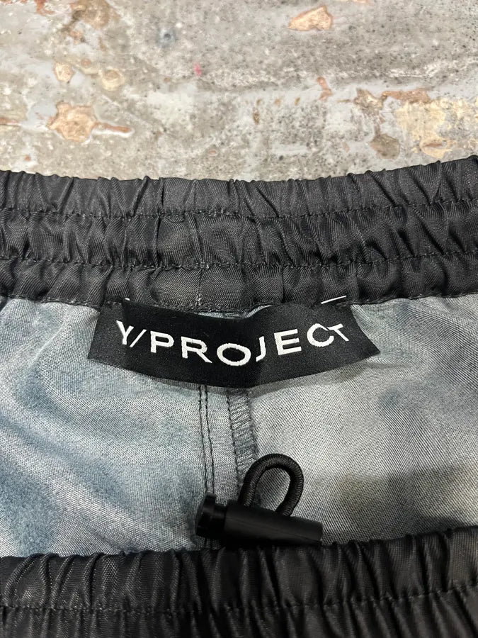 Y/Project Black Nylon Zip Baggy Pants (M/L) DATtzpg 8
