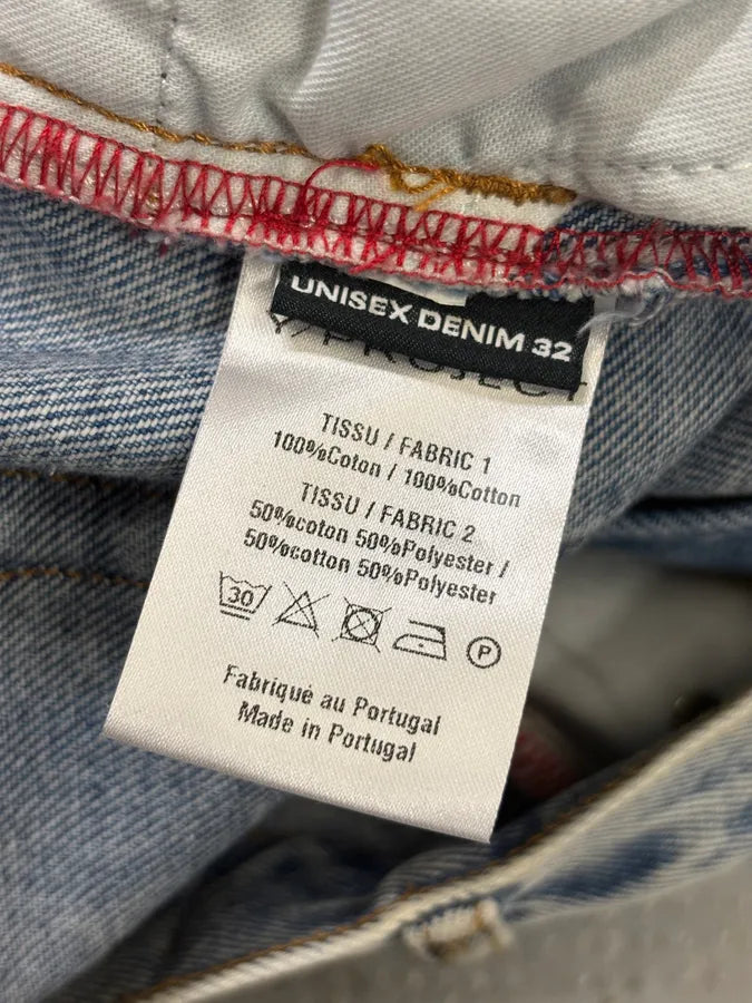 Y/Project Light Blue Denim Embroidered Cowboy Jeans Ovomqzg 10