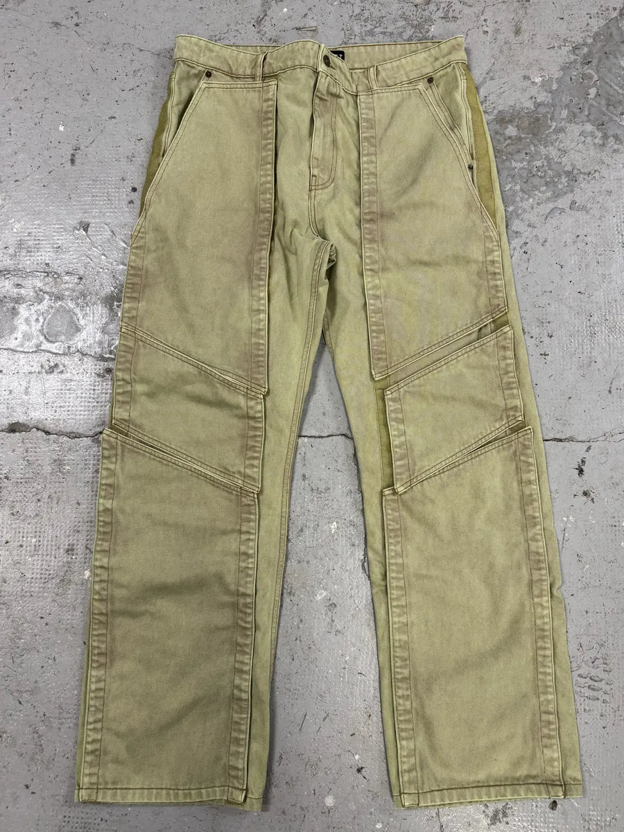 Y/Project Panelled Velcro Relaxed Green Jeans (L) rZpNYVL 3