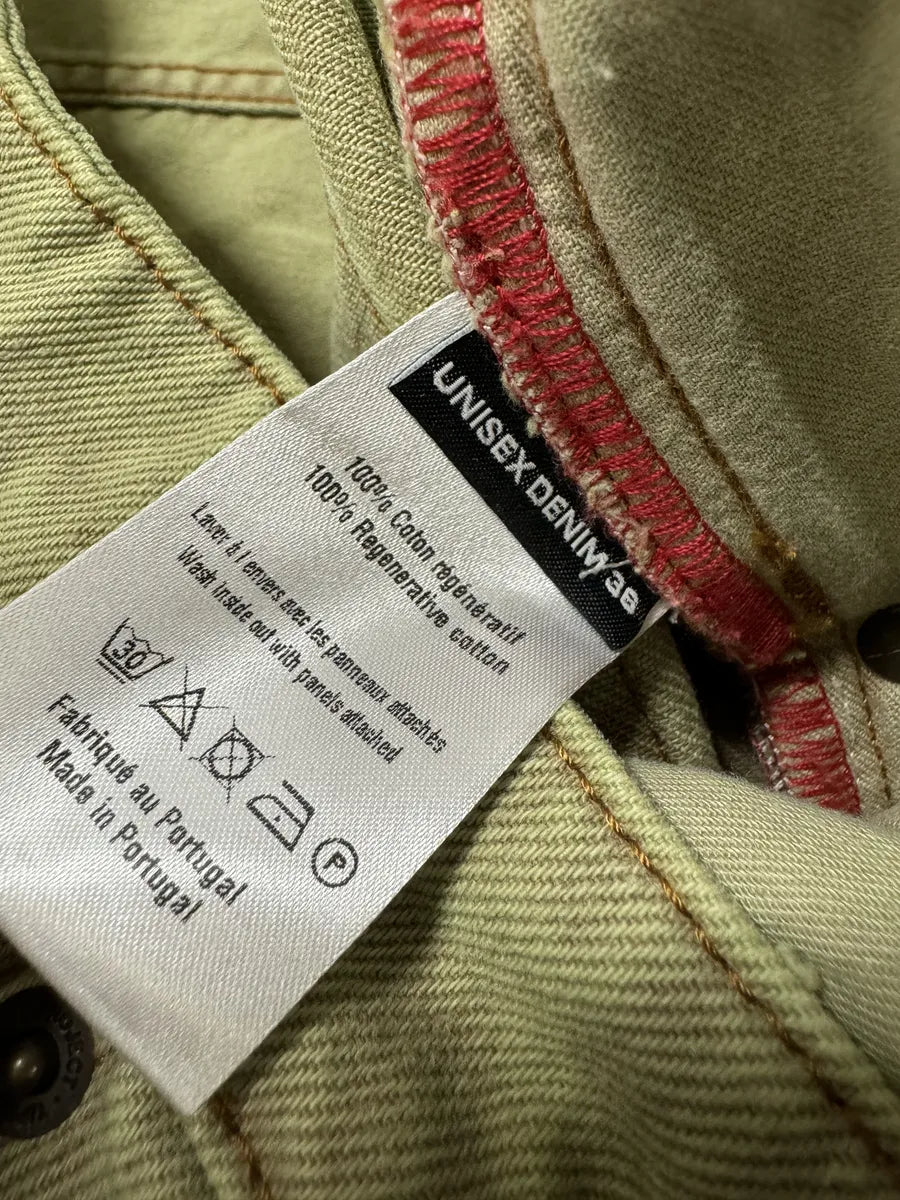 Y/Project Panelled Velcro Relaxed Green Jeans (L) rZpNYVL 7