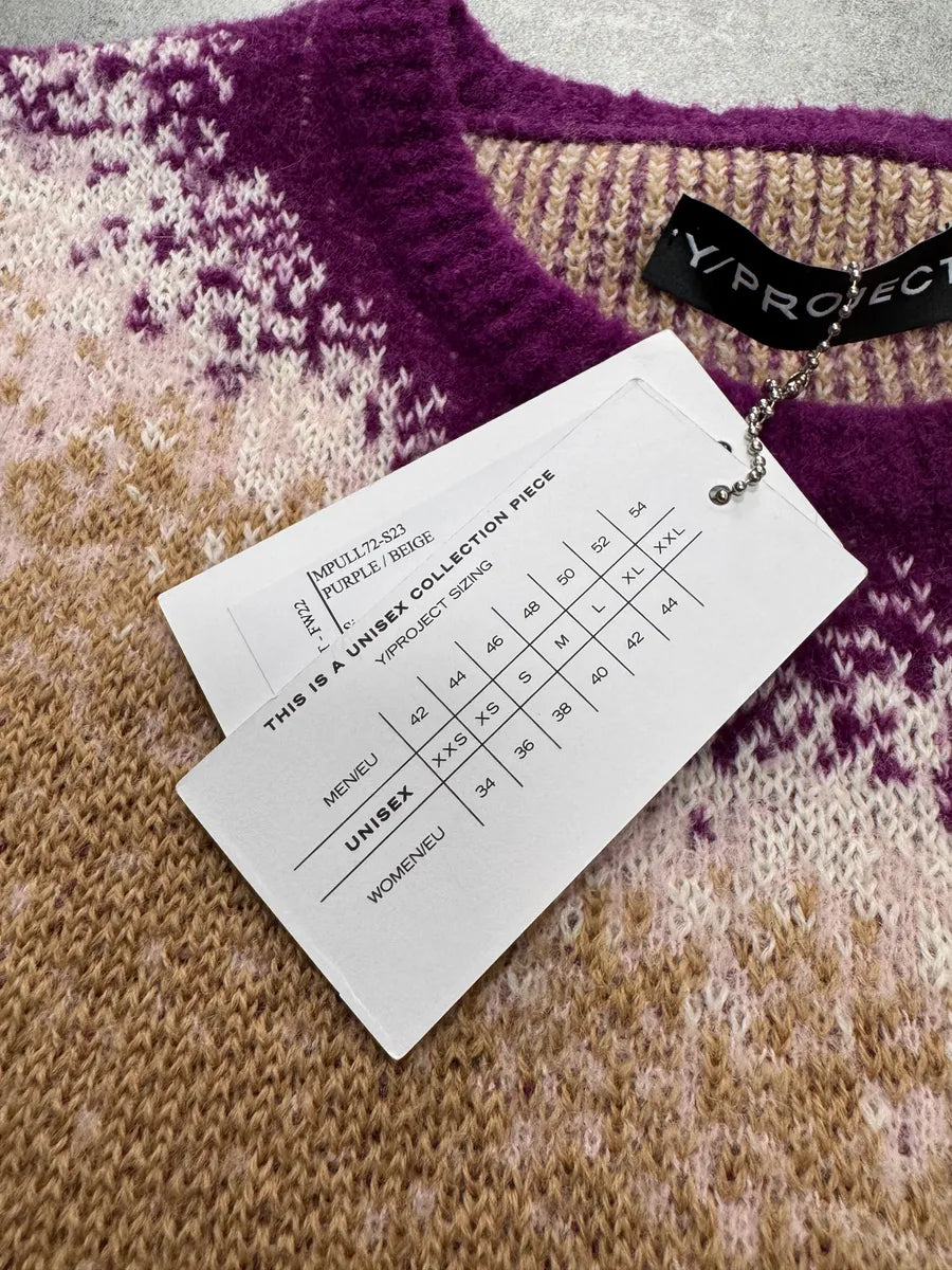 Y/Project Spray-Effect Knitted Gradient Sweater qNWRjXw 7