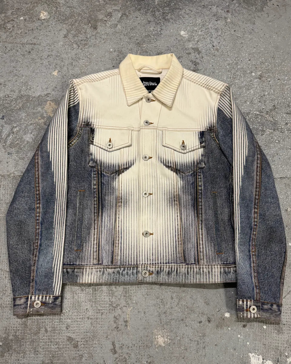 J*様 Jean Paul Gaultier Jeans ストライプジャケット Y/Project x Jean Paul Gaultier Trompe L'Oeil Denim Body Denim