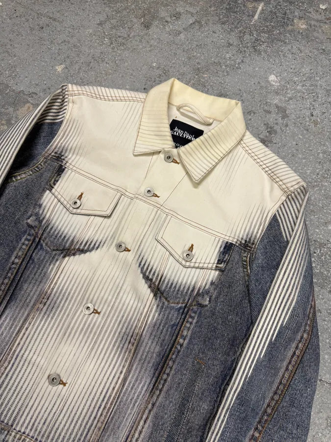 Y/Project x Jean Paul Gaultier Trompe L’Oeil Denim Body Denim Jacket (M) 5