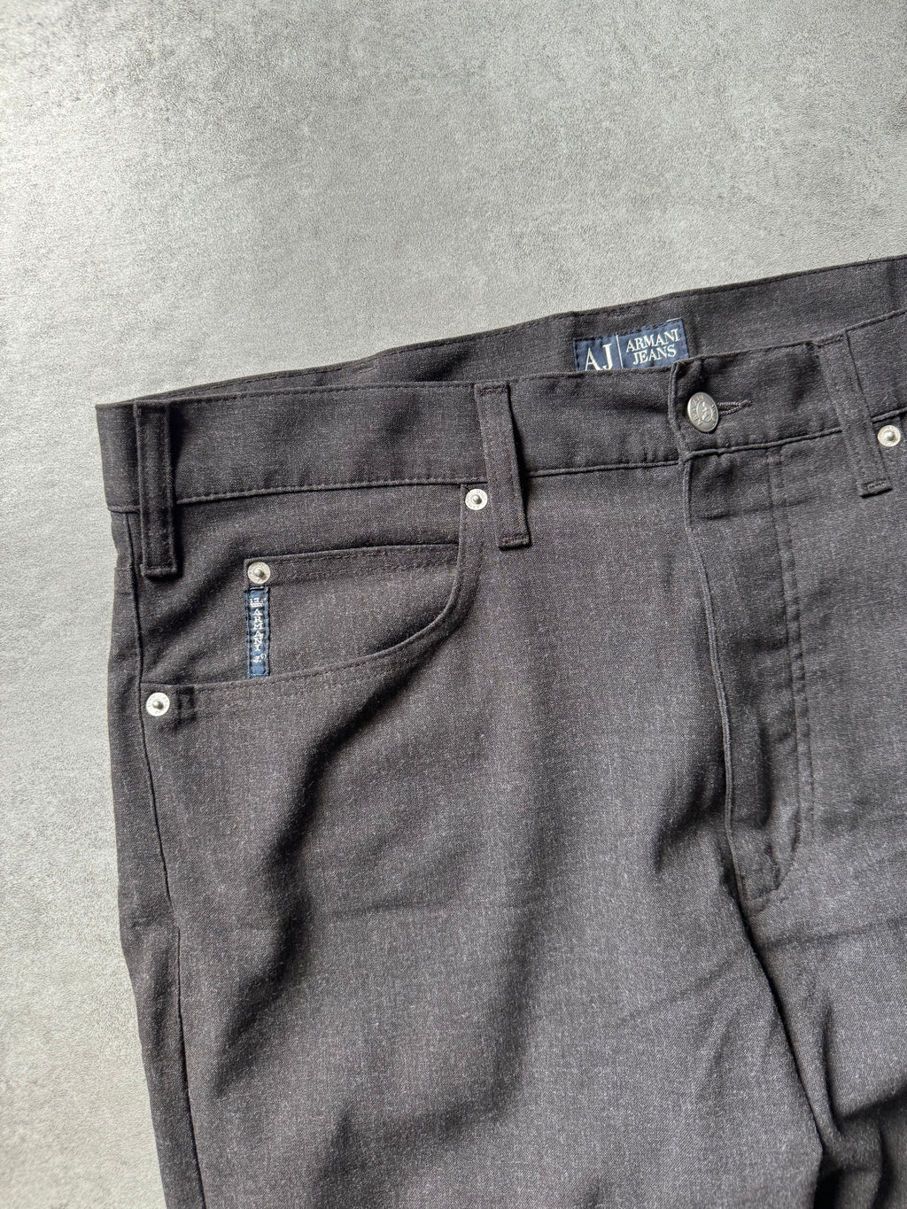 2000s Armani Anthracite Cozy Pants   (XL) - 8