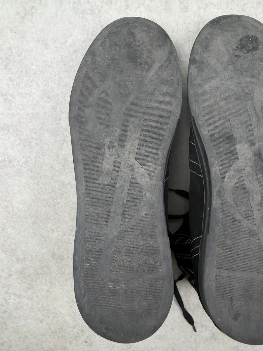 SS2018 Saint Laurent Black Suede Ikat Joe Paris Sneakers SCqWAeO 7