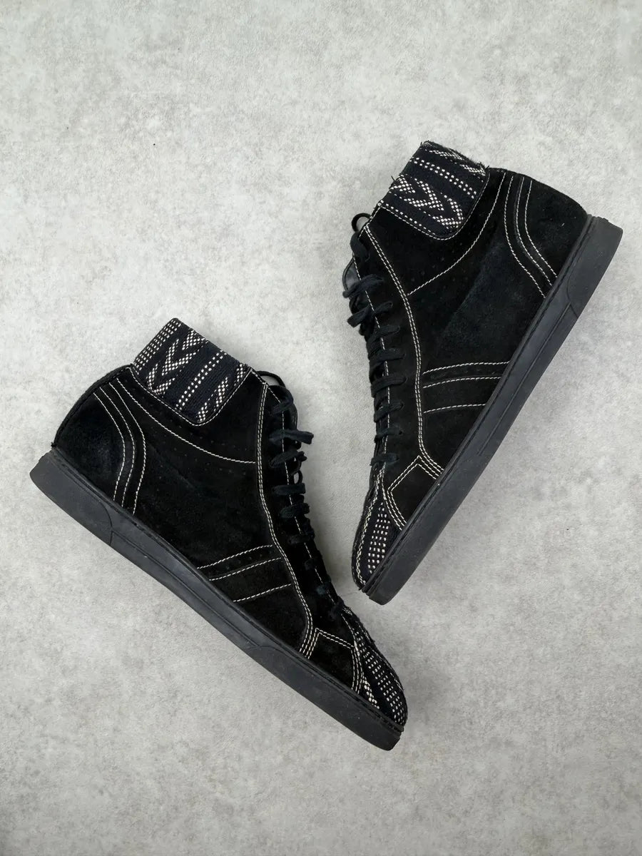 SS2018 Saint Laurent Black Suede Ikat Joe Paris Sneakers SCqWAeO 1