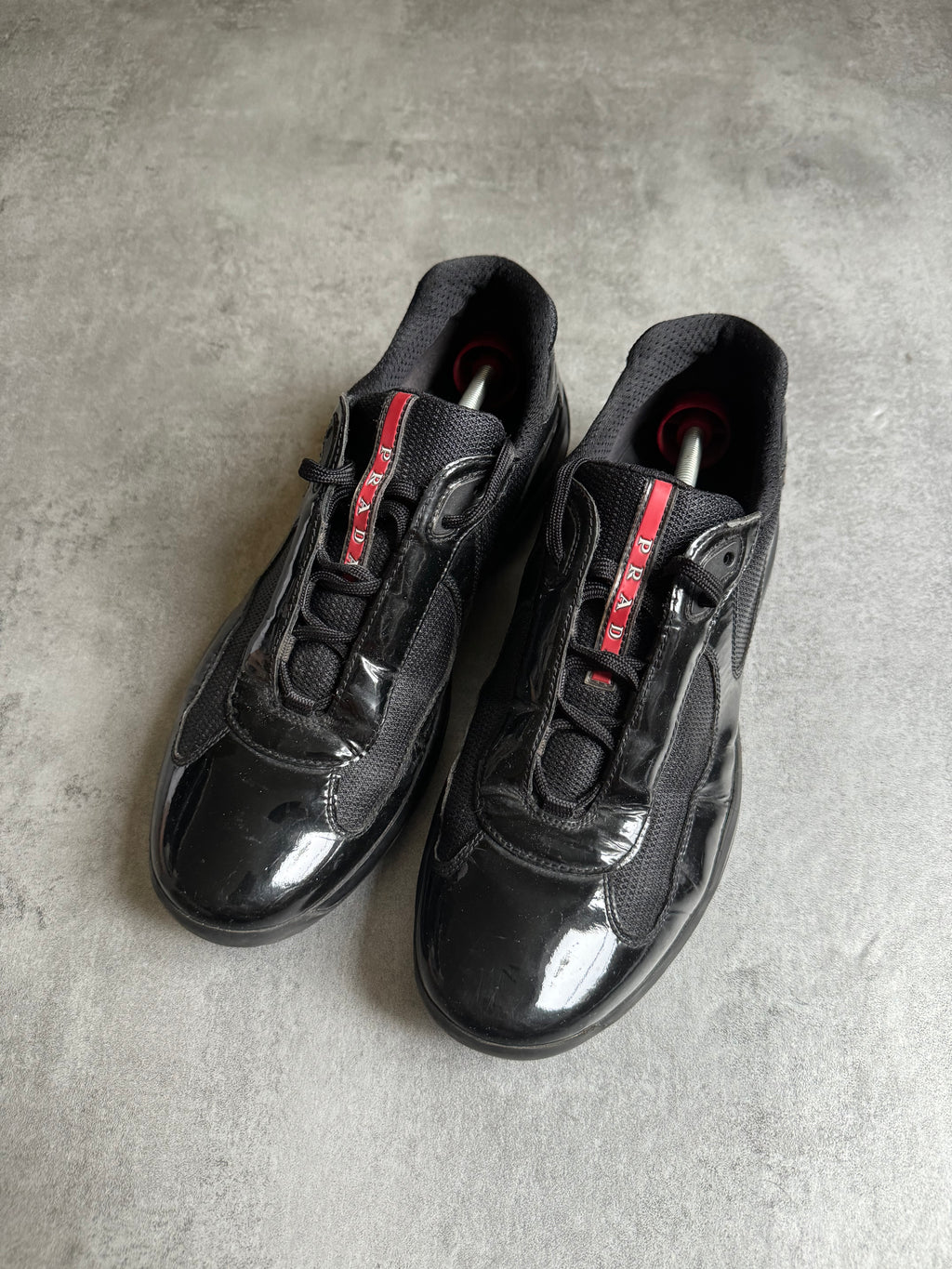 Prada America's Cup Black Satin Leather (44,5) - 2