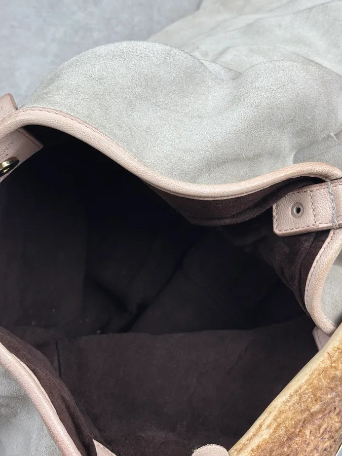 Yves Saint Laurent Suede Beige Rose Form Mombasa Bag yUdgBID 13