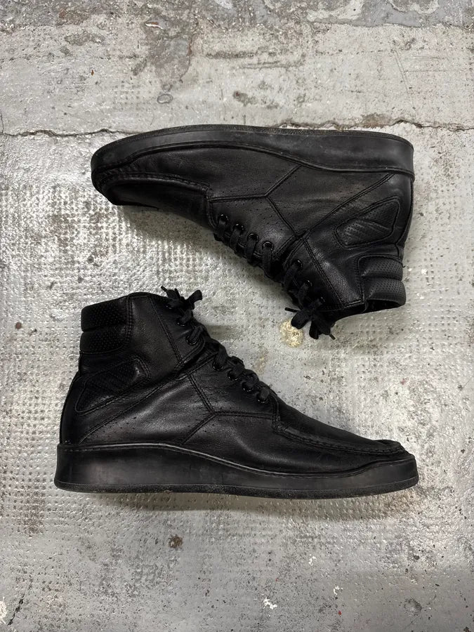 AW2009 Yves Saint Laurent  Puma Black Lace-Up Leather Sneakers  UqQxVdD 4