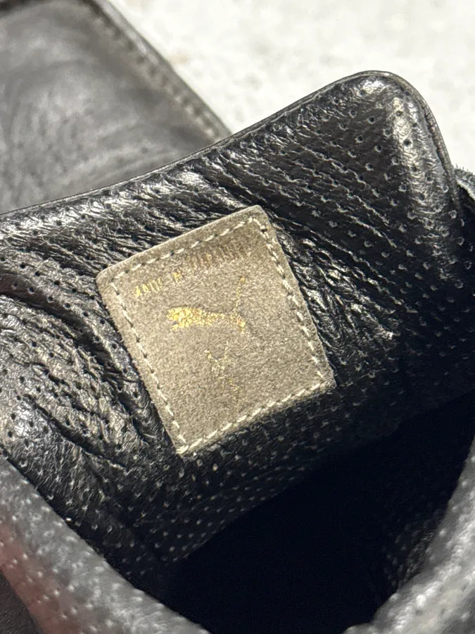 AW2009 Yves Saint Laurent  Puma Black Lace-Up Leather Sneakers  UqQxVdD 11