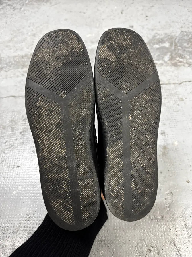 AW2009 Yves Saint Laurent  Puma Black Lace-Up Leather Sneakers  UqQxVdD 9