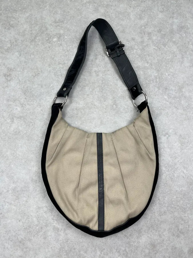 Yves Saint Laurent Beige Black Zip Shoulder Bag MBrhBmr 6