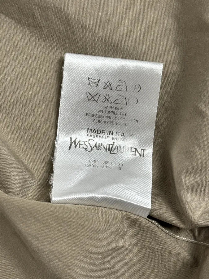 AW2005 Yves Saint Laurent Beige Cotton Cargo Shirt lxlJfkt 11