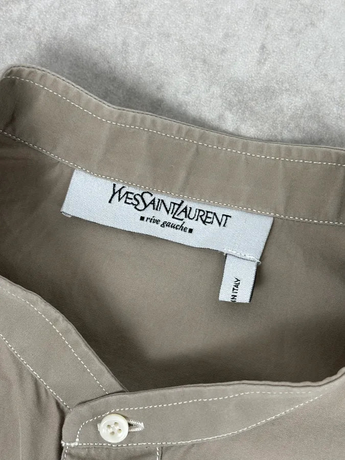 AW2005 Yves Saint Laurent Beige Cotton Cargo Shirt lxlJfkt 7