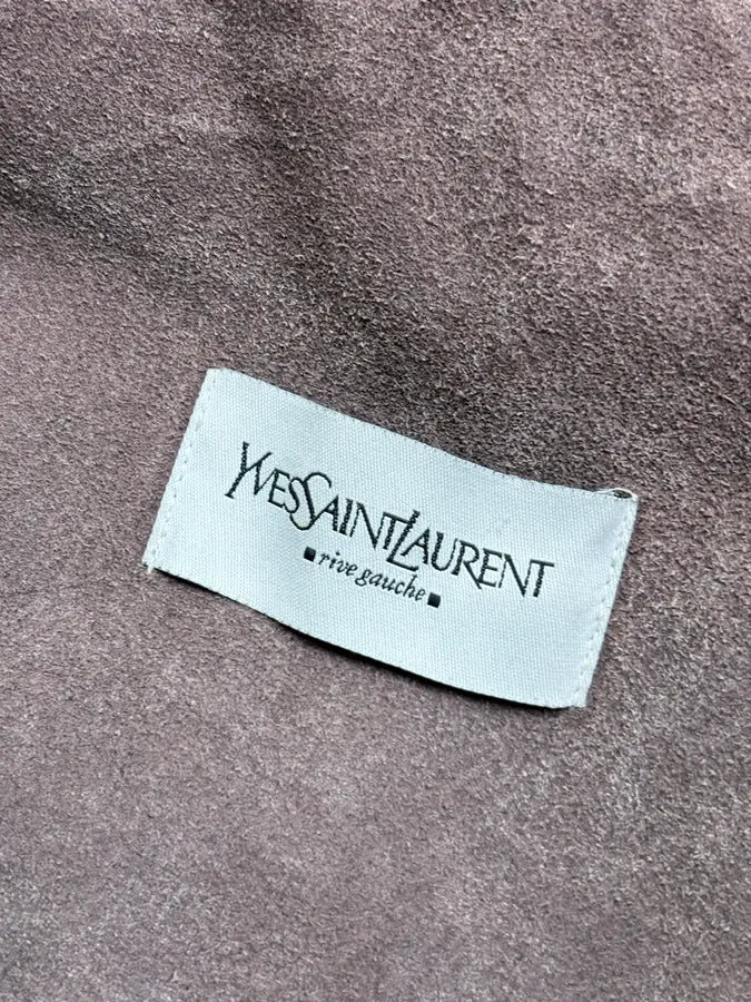 2000s Yves Saint Laurent Cream Military Leather Cargo Jacket ITDNQpM 8