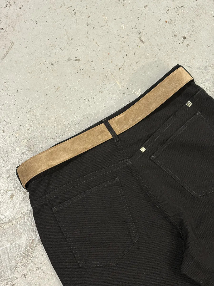 Yves Saint Laurent Beige Suede Leather Belt lGJPcbE 1