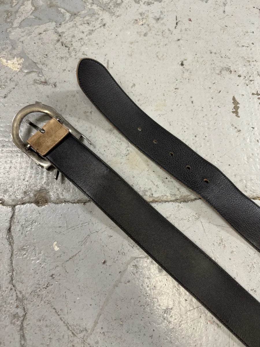 Yves Saint Laurent Beige Suede Leather Belt lGJPcbE 4