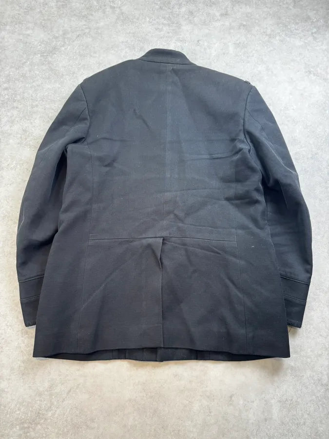 1990s Yves Saint Laurent Black Officer Jacket ruOIwvM 1