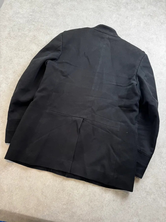 1990s Yves Saint Laurent Black Officer Jacket ruOIwvM 8