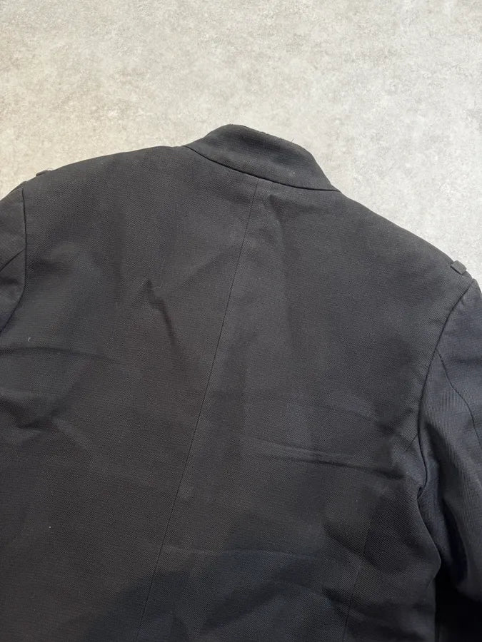 1990s Yves Saint Laurent Black Officer Jacket ruOIwvM 5