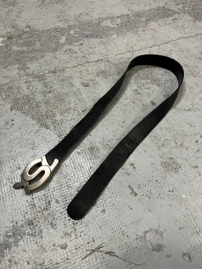 Yves Saint Laurent Black Leather Belt ZJImOTo 2
