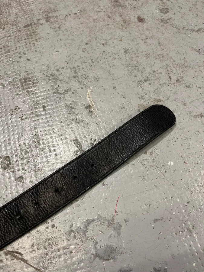 Yves Saint Laurent Black Leather Belt ZJImOTo 5