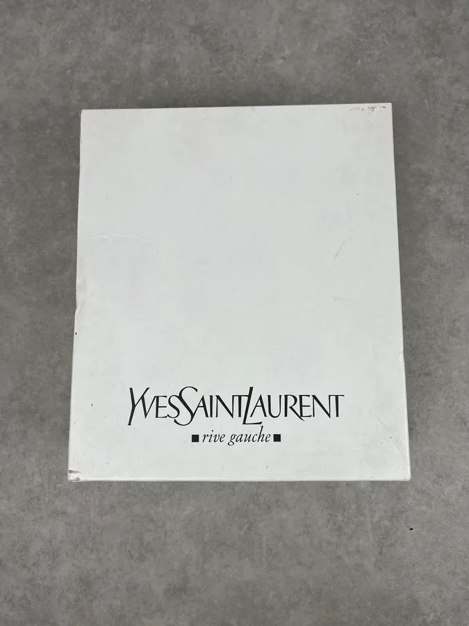 AW2005 Yves Saint Laurent Black Leather Buckle Strap Boots yIenPPJ 12