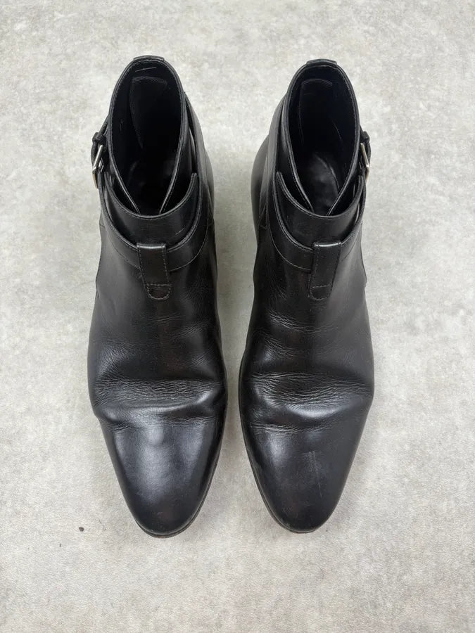 SS2014 Saint Laurent Black Leather Chelsea Boots INvYcBo 1